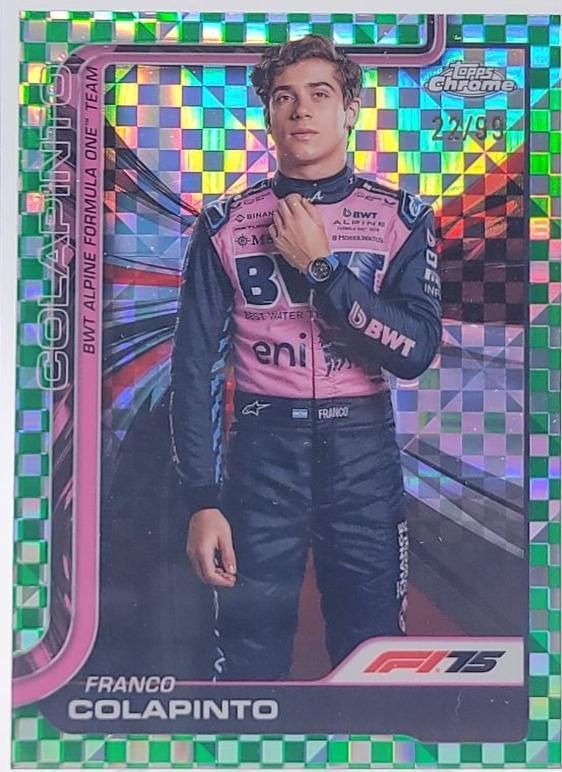 Franco Colapinto [Green Checker Flag Refractor] #15