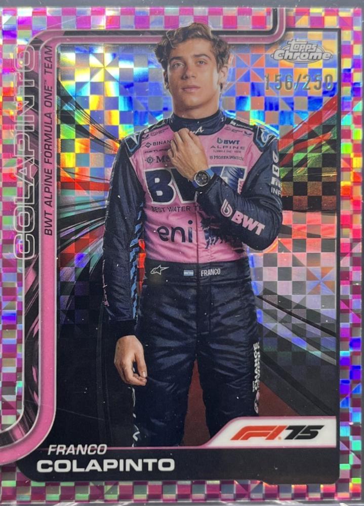 Franco Colapinto [Pink Checker Flag Refractor] #15