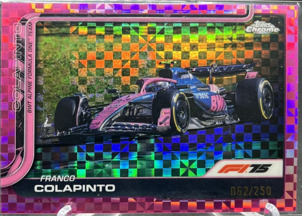 Franco Colapinto [Pink Checker Flag Refractor] #87