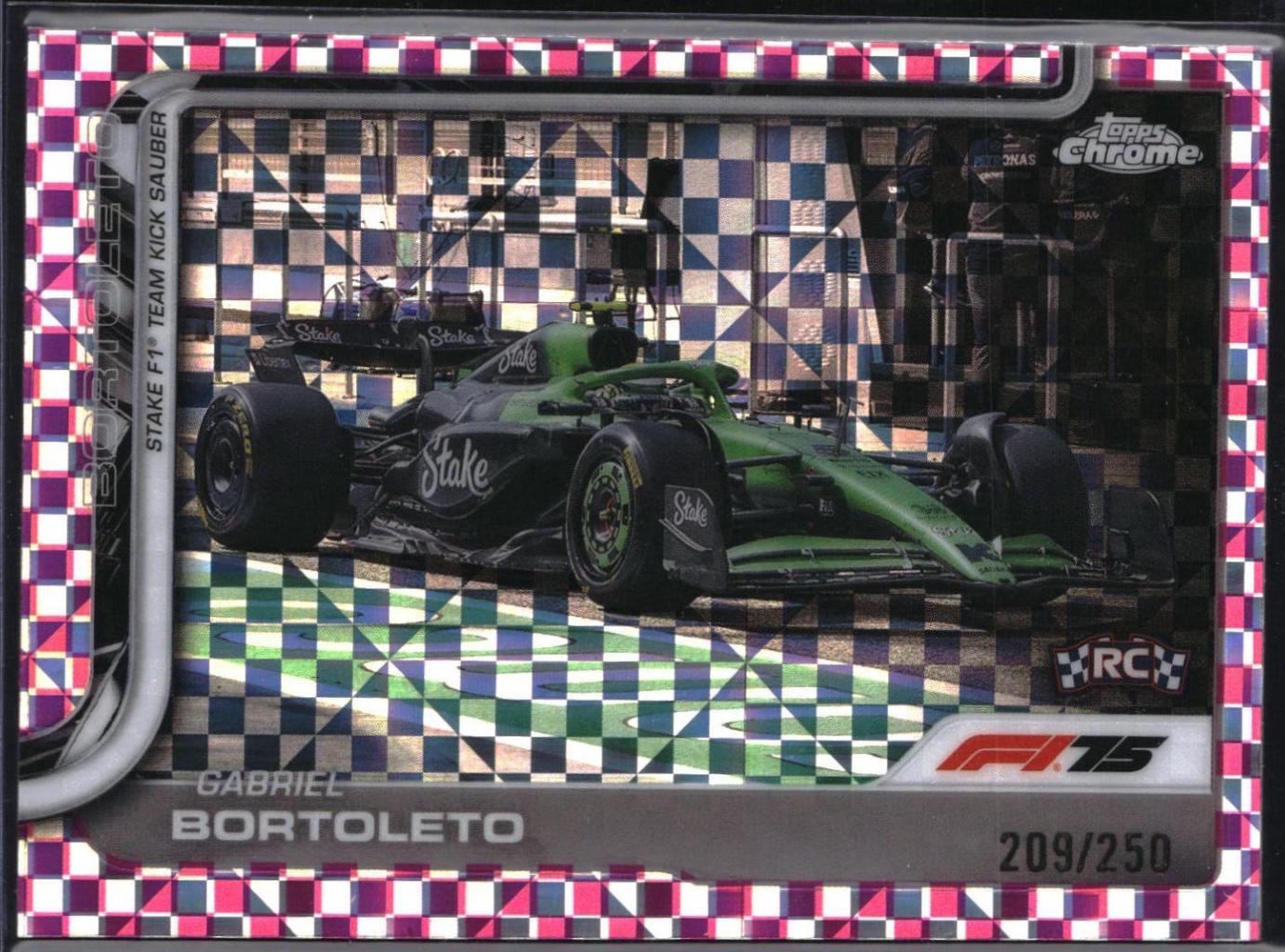 Gabriel Bortoleto [Pink Checker Flag Refractor] #92