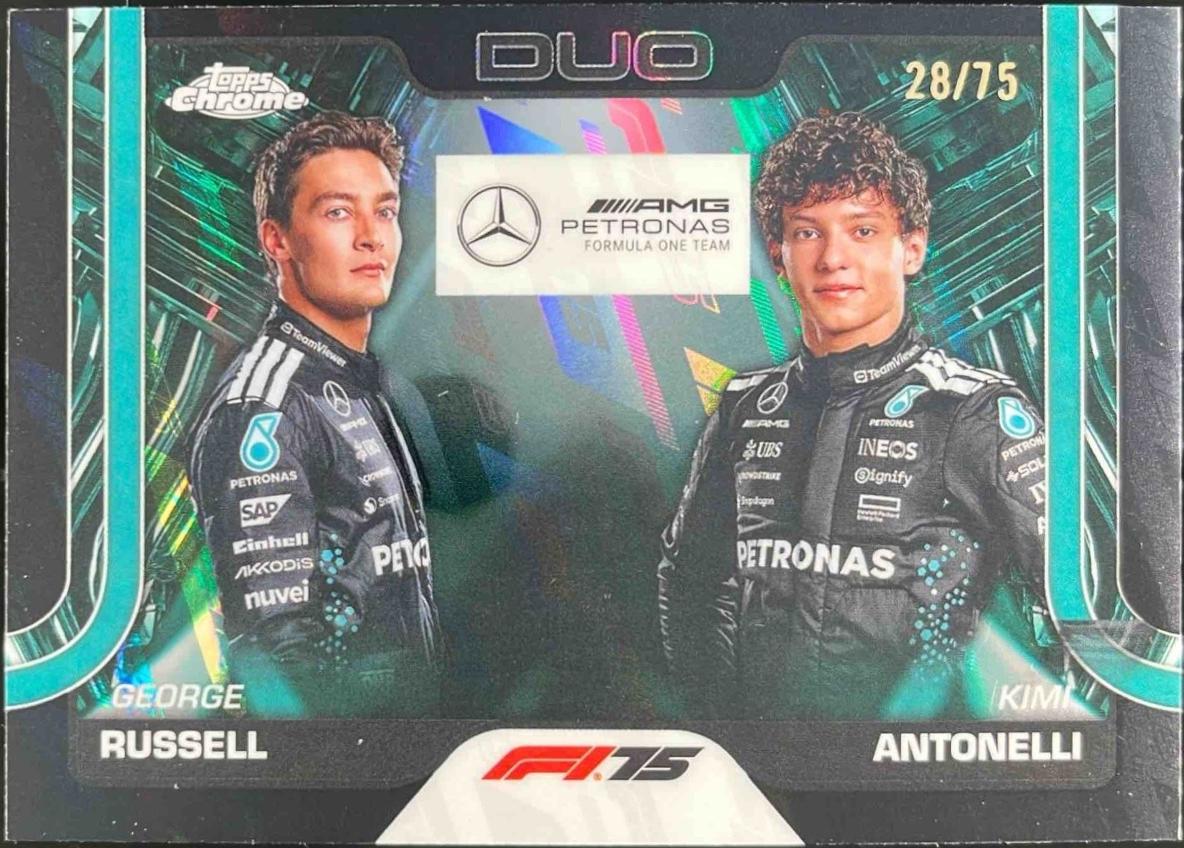 George Russell / Kimi Antonelli [75th Anniversary Refractor] #167