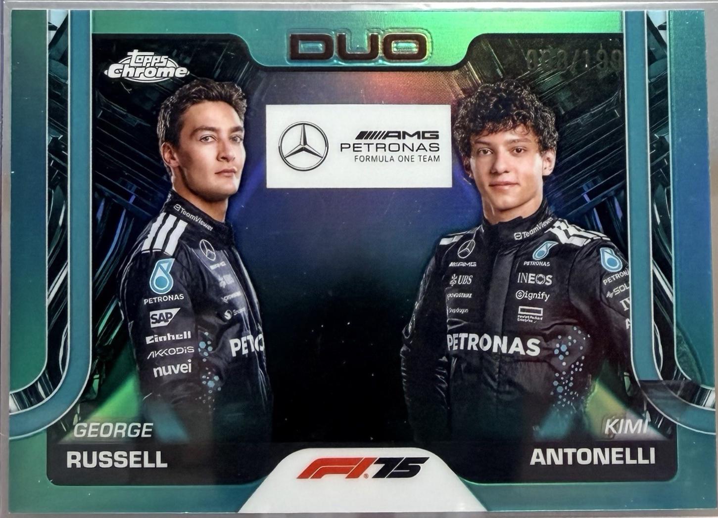 George Russell / Kimi Antonelli [Aqua Raywave Refractor] #167