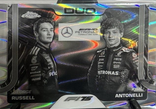 George Russell / Kimi Antonelli [Black White RayWave Refractor] #167