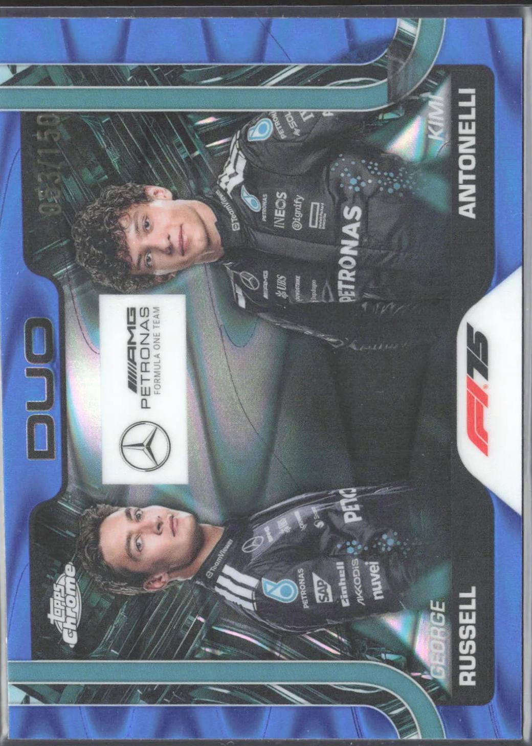 George Russell / Kimi Antonelli [Blue RayWave Refractor] #167