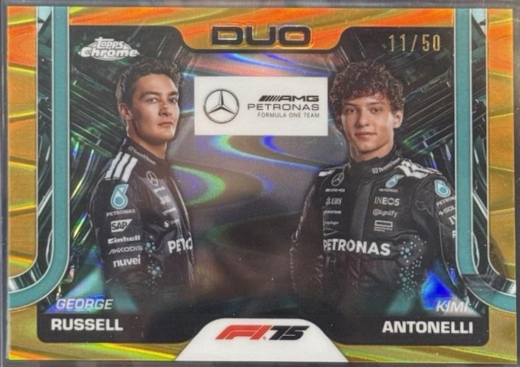 George Russell / Kimi Antonelli [Gold Refractor] #167