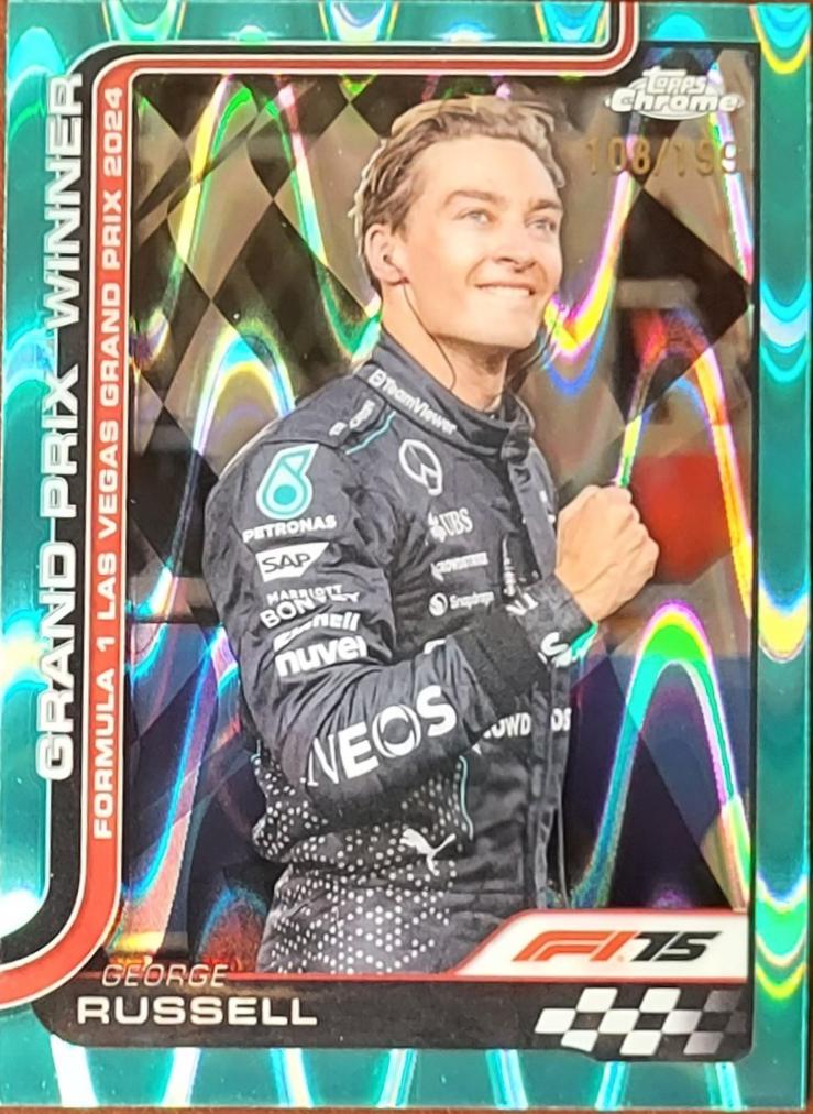 George Russell [Aqua Raywave Refractor] #114