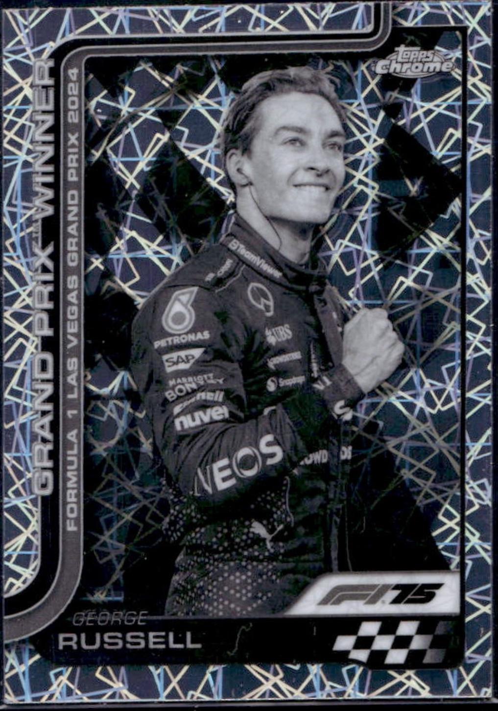 George Russell [Black White Lazer Refractor] #114