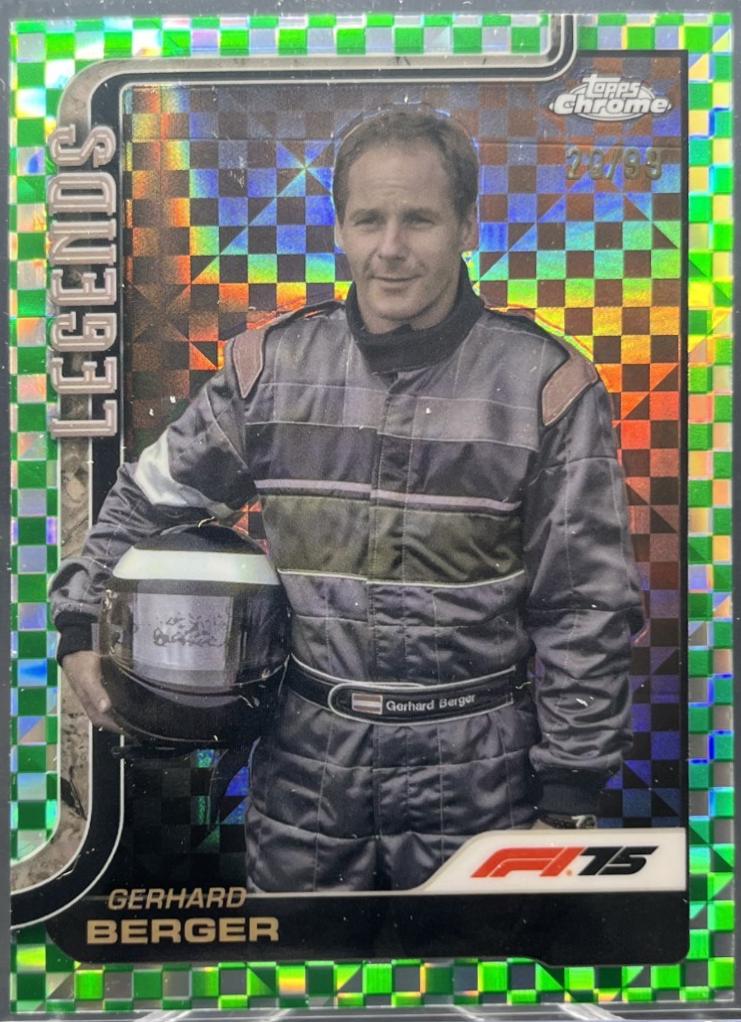 Gerhard Berger [Green Checker Flag Refractor] #153