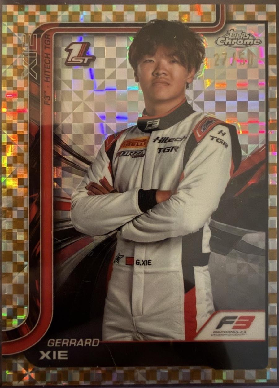 Gerrard Xie [Gold Checker Flag Refractor] #56