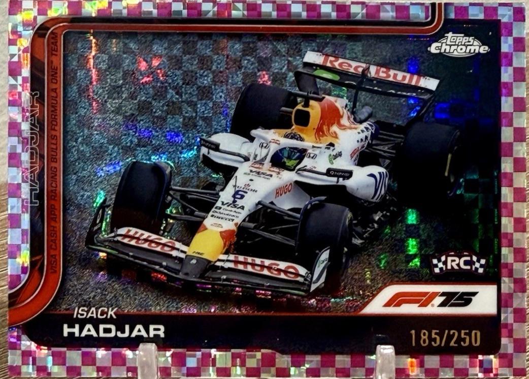Isack Hadjar [Pink Checker Flag Refractor] #84
