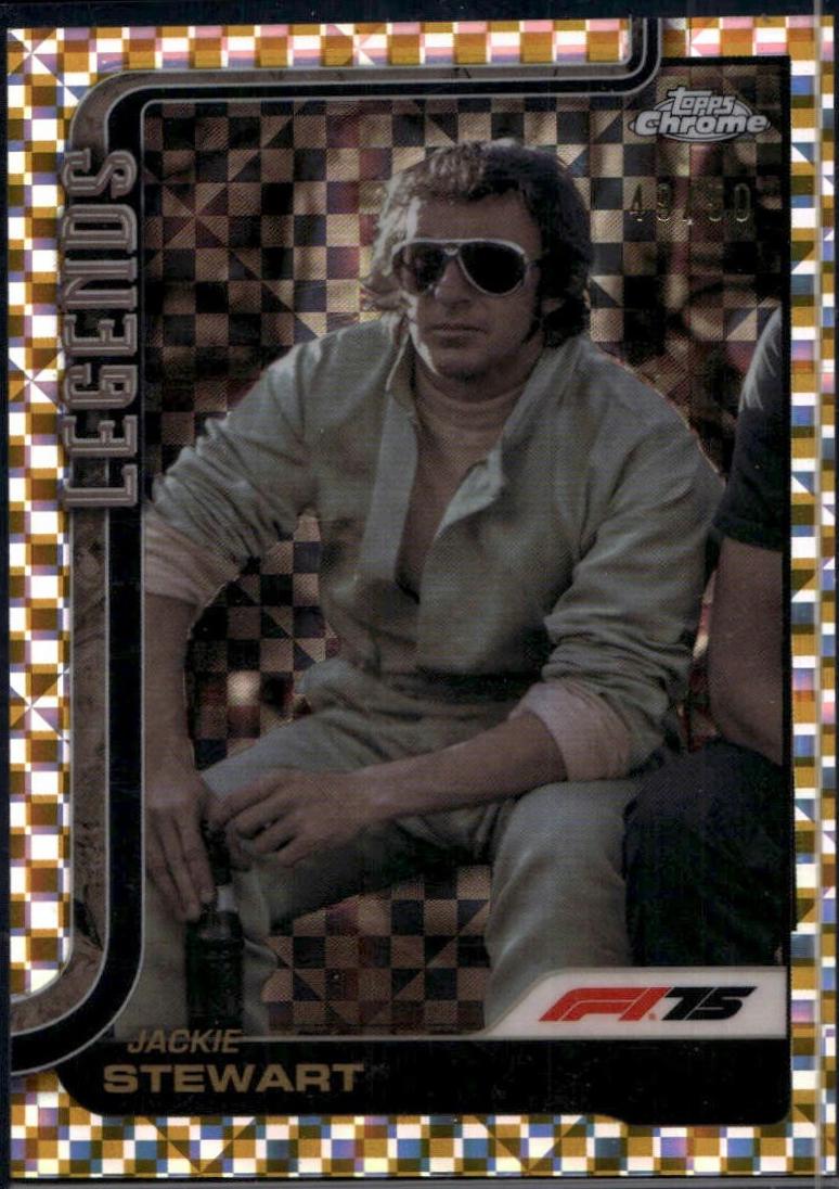 Jackie Stewart [Gold Checker Flag Refractor] #154
