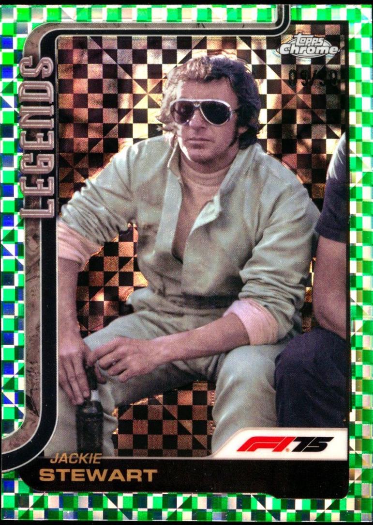 Jackie Stewart [Green Checker Flag Refractor] #154