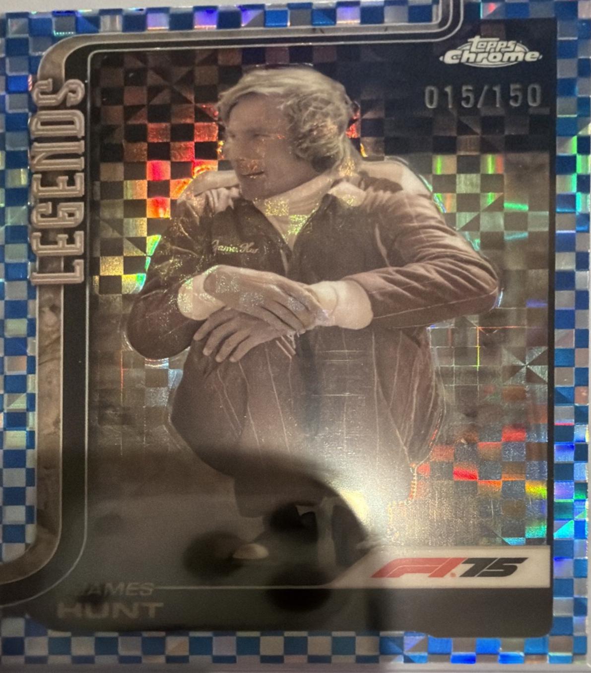 James Hunt [Blue Checker Flag Refractor] #155