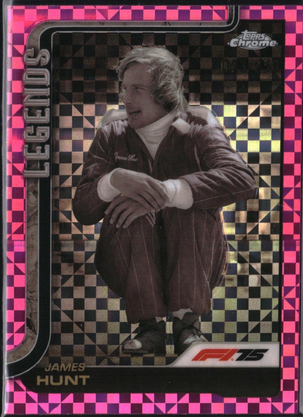 James Hunt [Pink Checker Flag Refractor] #155