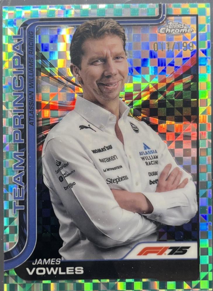 James Vowles [Aqua Checker Flag Refractor] #200