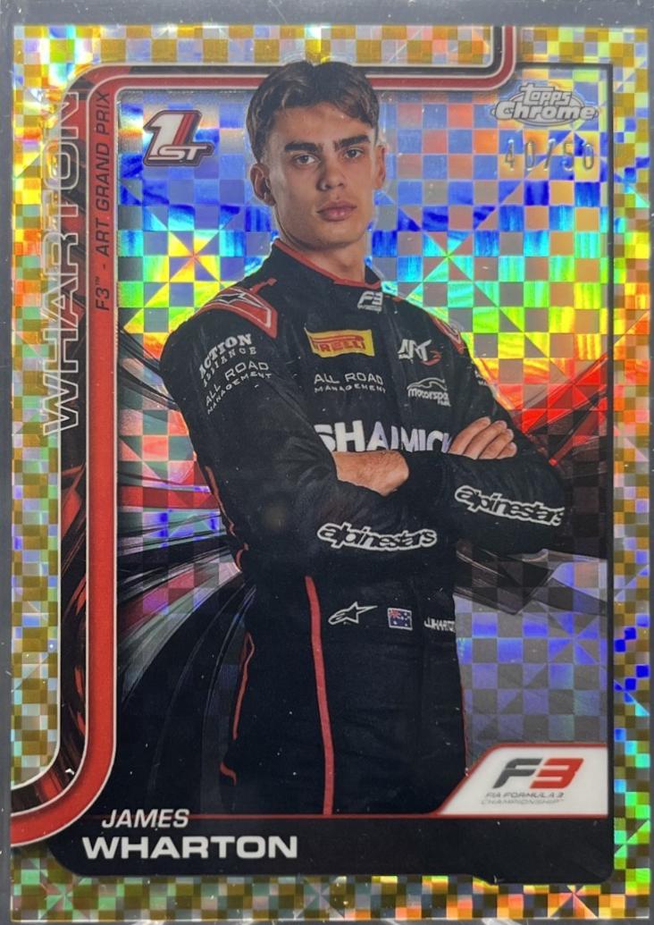 James Wharton [Gold Checker Flag Refractor] #61