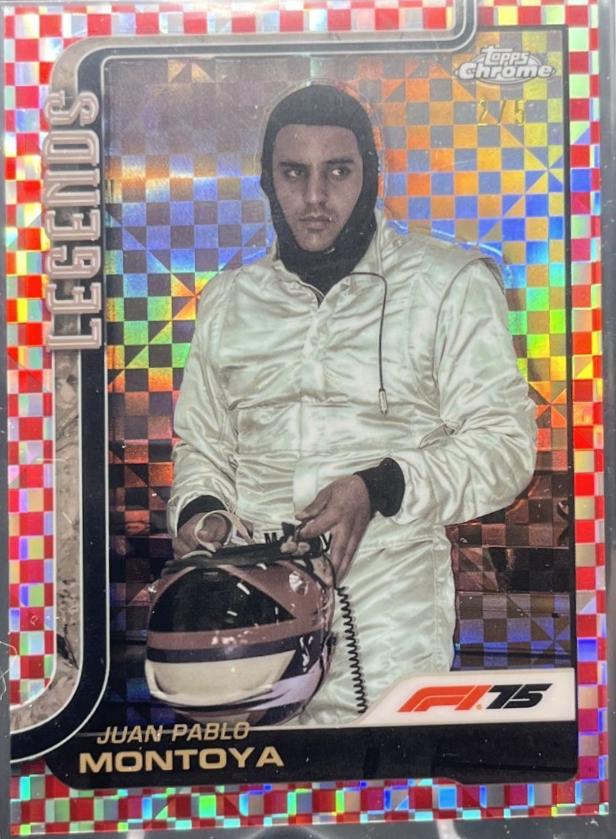 Juan Pablo Montoya [Red Checker Flag Refractor] #156