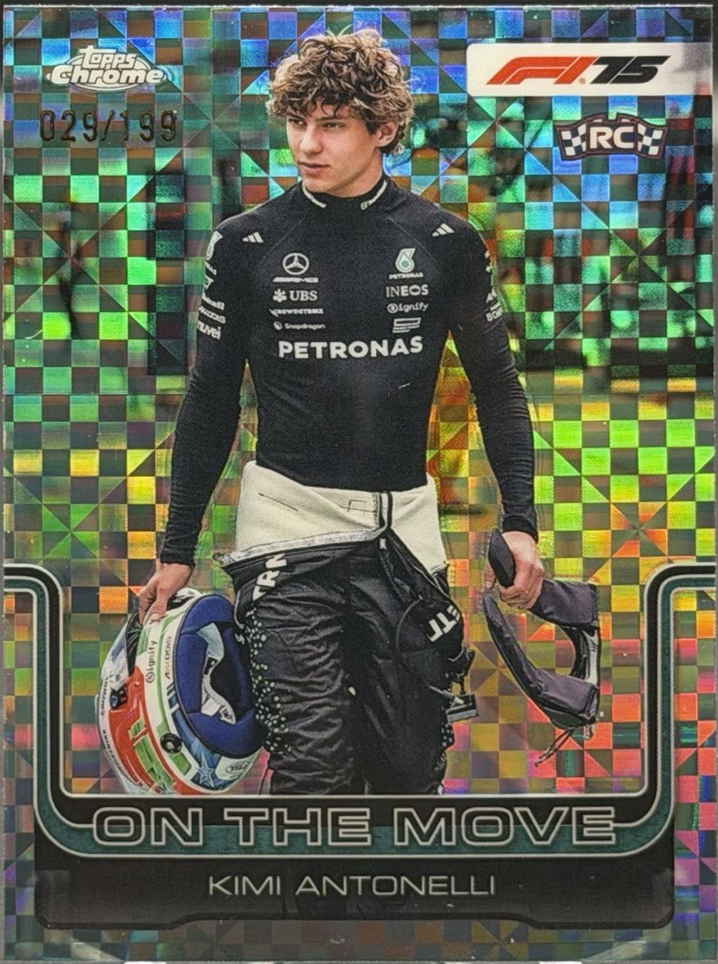 Kimi Antonelli [Aqua Raywave Refractor] #185