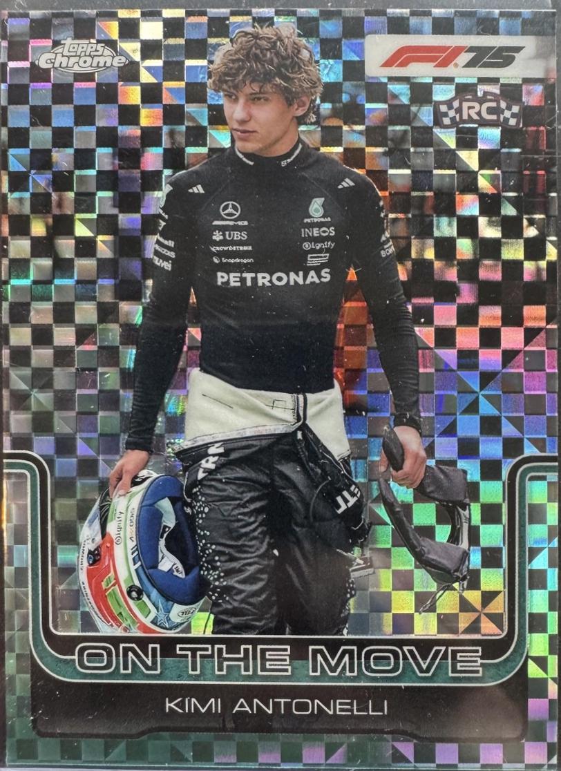 Kimi Antonelli [Black Checker Flag Refractor] #185