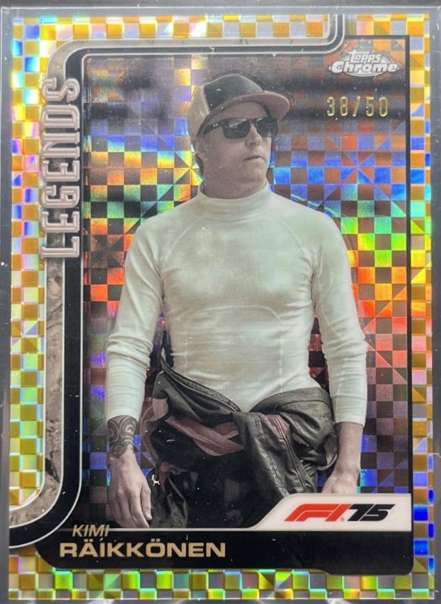Kimi Raikkonen [Gold Checker Flag Refractor] #157