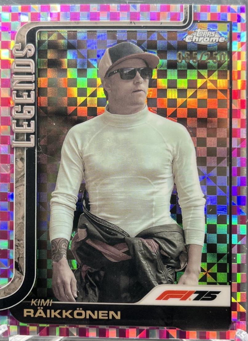 Kimi Raikkonen [Pink Checker Flag Refractor] #157