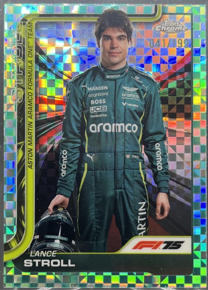 Lance Stroll [Aqua Checker Flag Refractor] #10