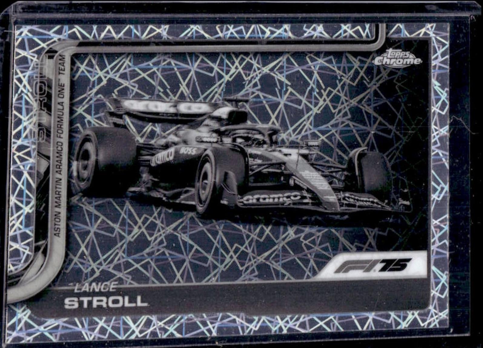 Lance Stroll [Black White Lazer Refractor] #82