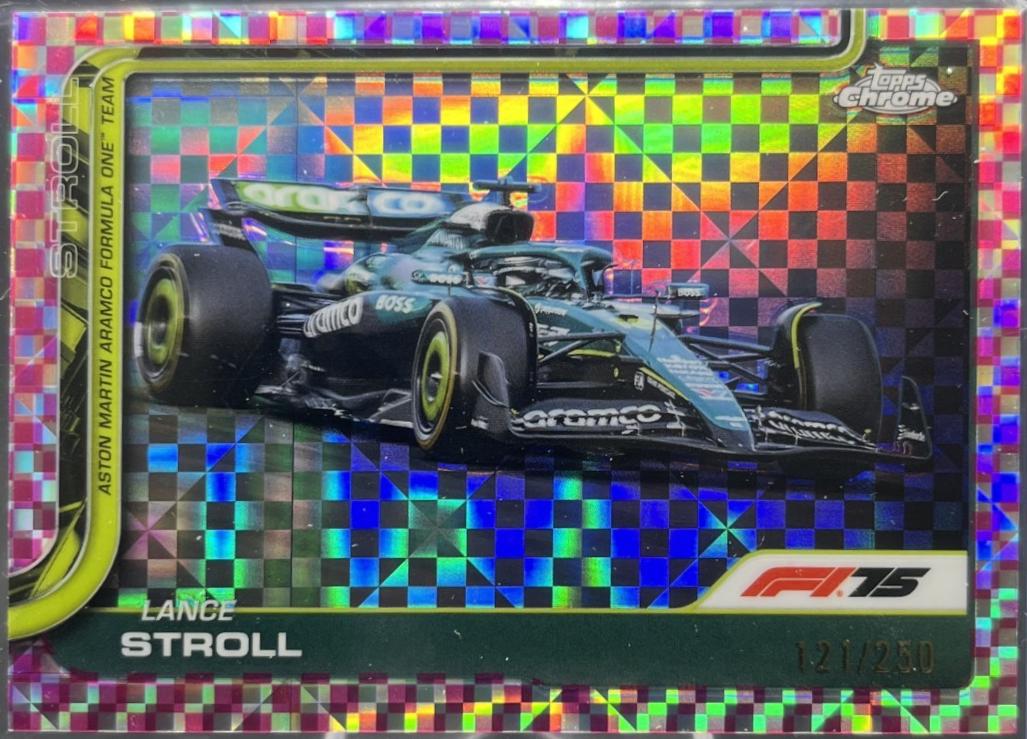 Lance Stroll [Pink Checker Flag Refractor] #82