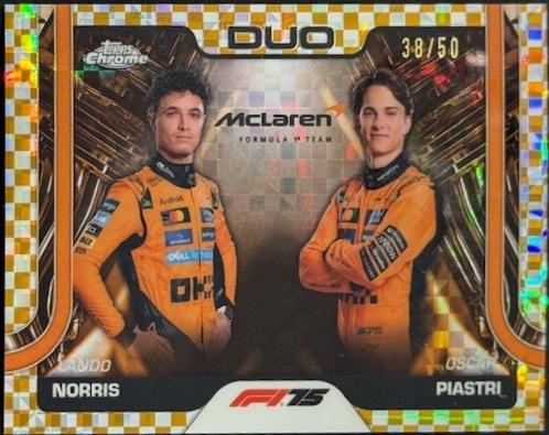 Lando Norris / Oscar Piastri [Gold Checker Flag Refractor] #166