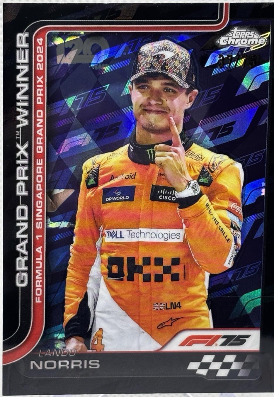 Lando Norris [75th Anniversary Refractor] #110