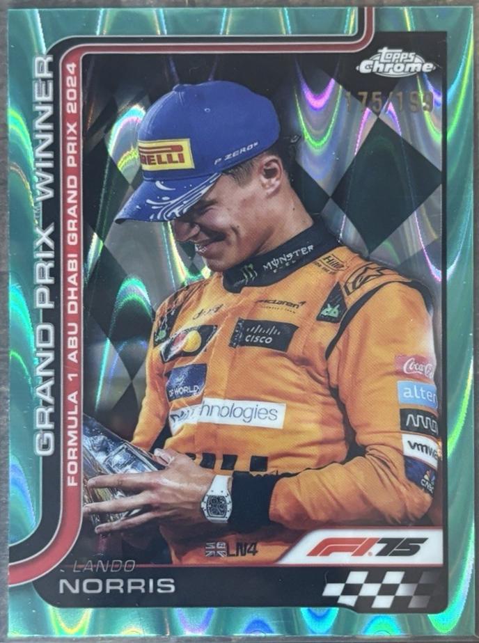 Lando Norris [Aqua Raywave Refractor] #116
