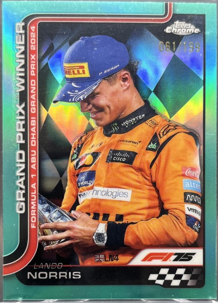 Lando Norris [Aqua Refractor] #116