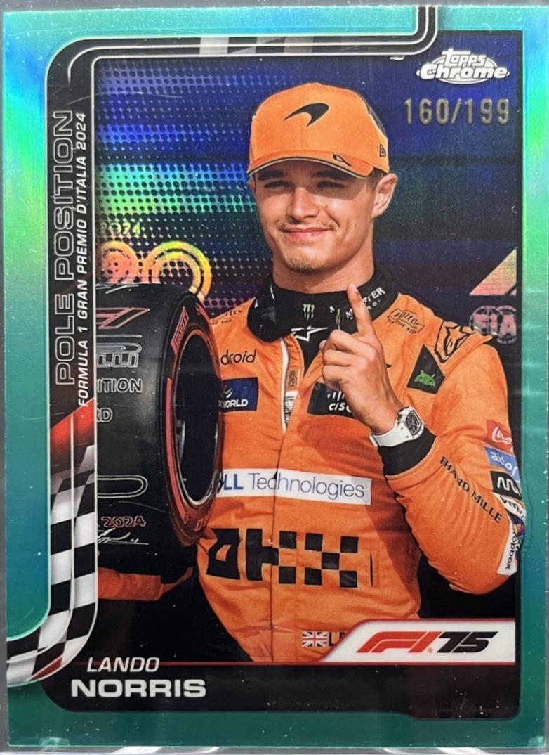 Lando Norris [Aqua Refractor] #120