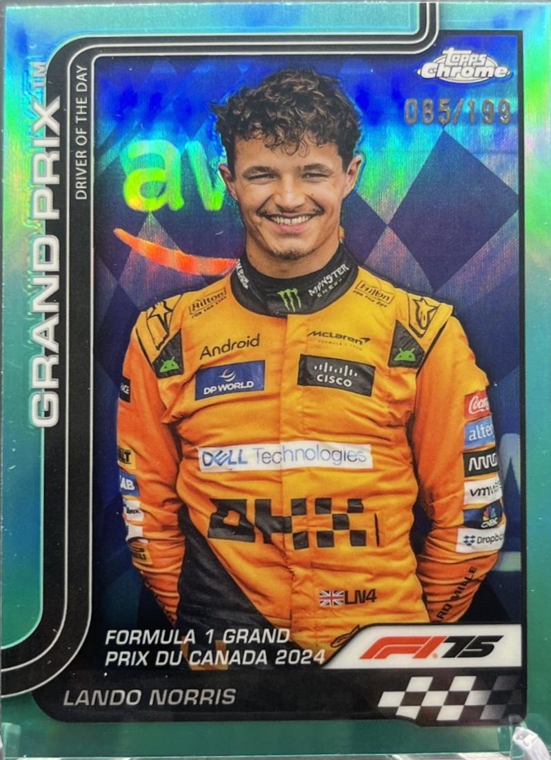Lando Norris [Aqua Refractor] #130