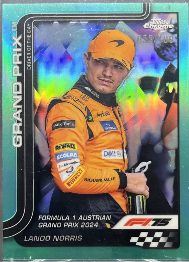 Lando Norris [Aqua Refractor] #132