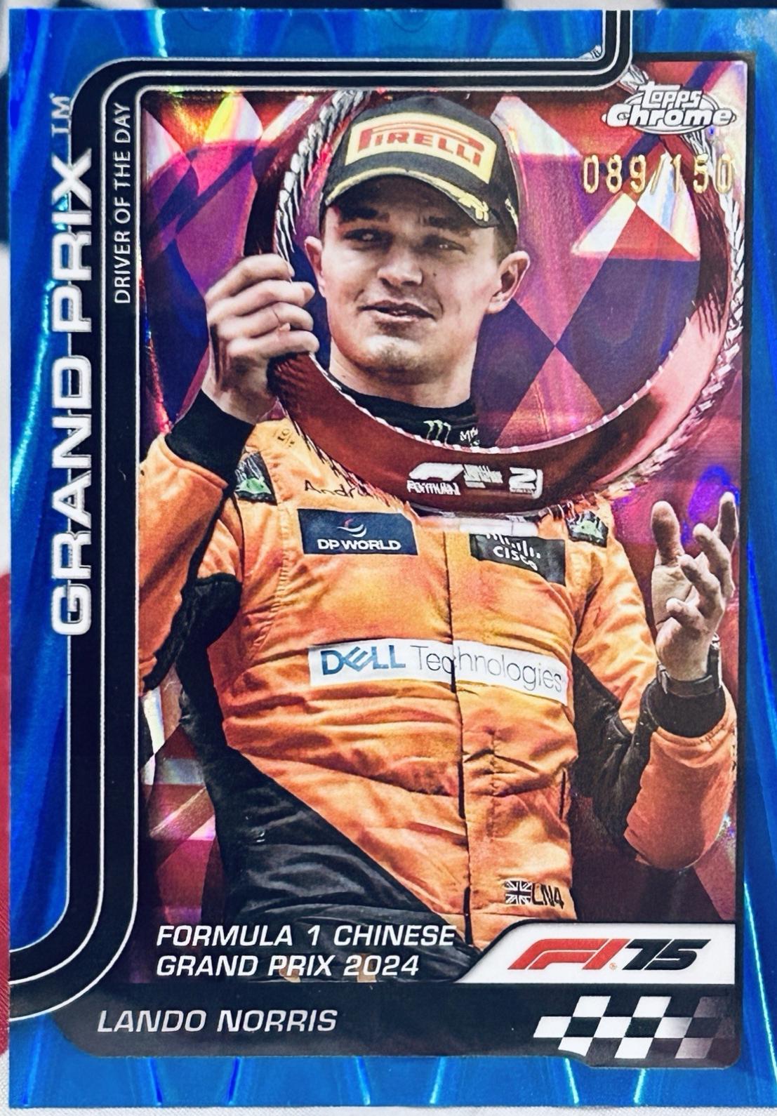 Lando Norris [Blue RayWave Refractor] #126