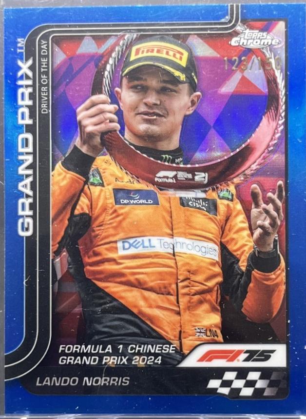 Lando Norris [Blue Refractor] #126