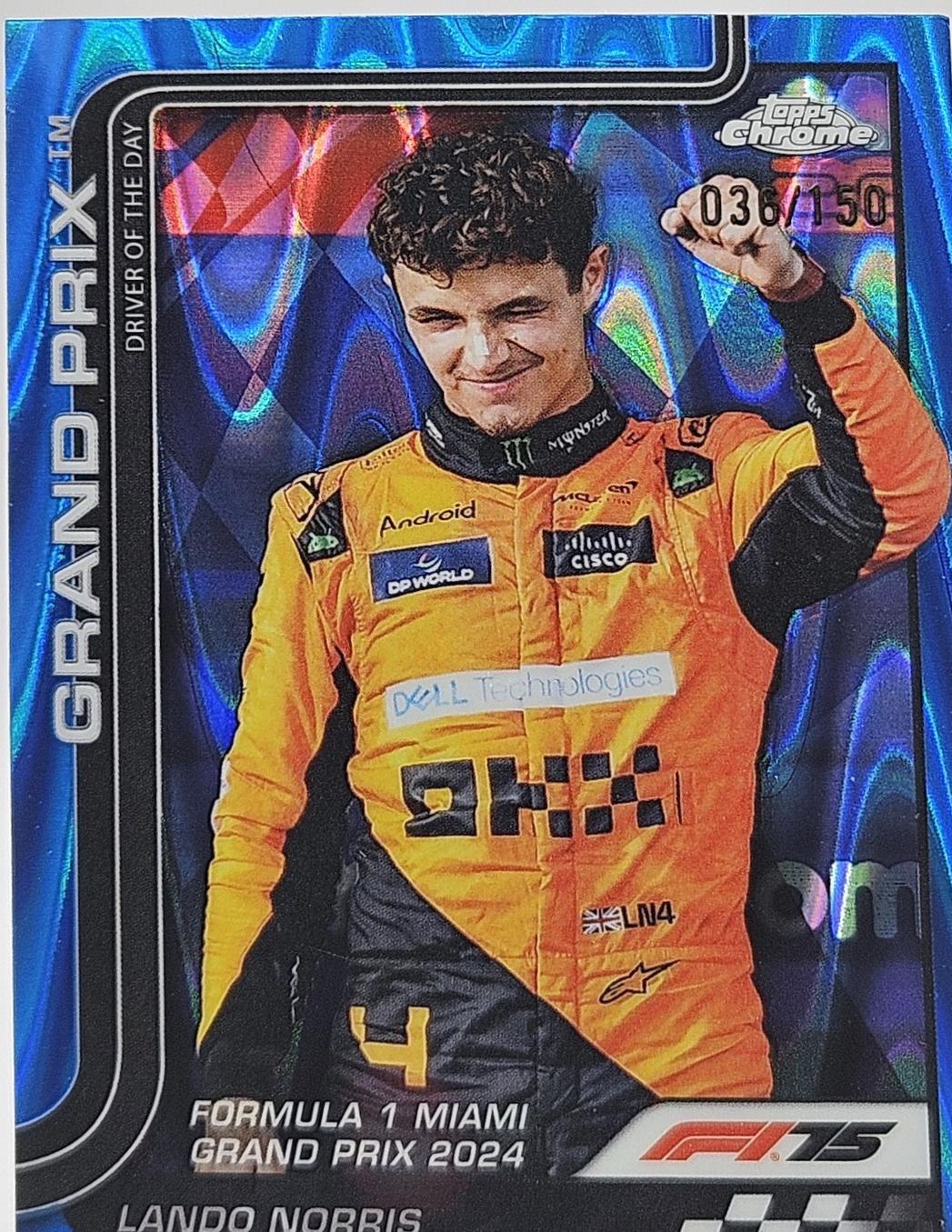 Lando Norris [Blue Refractor] #127