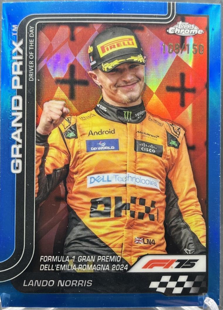 Lando Norris [Blue Refractor] #128