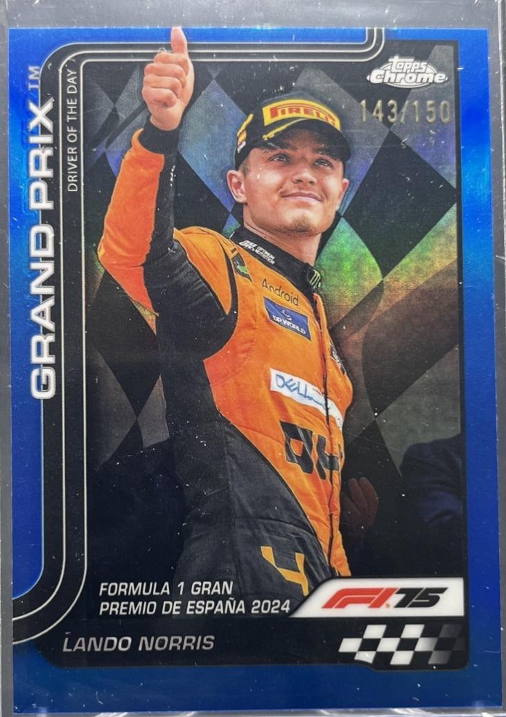 Lando Norris [Blue Refractor] #131