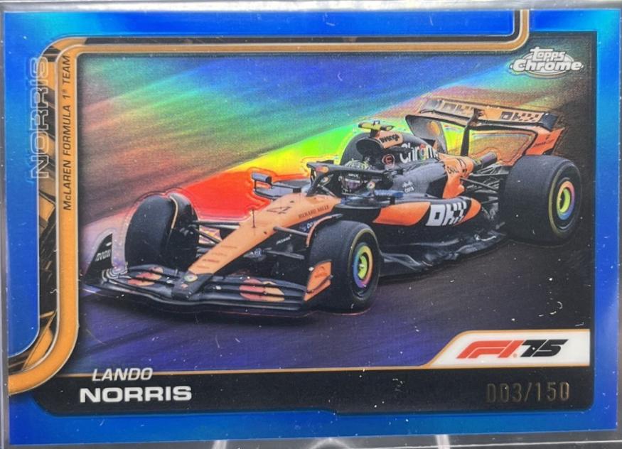 Lando Norris [Blue Refractor] #77