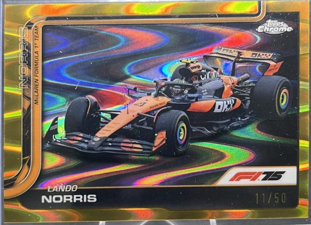 Lando Norris [Gold RayWave Refractor] #77