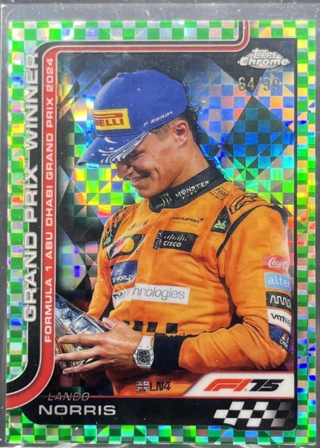 Lando Norris [Green Checker Flag Refractor] #116