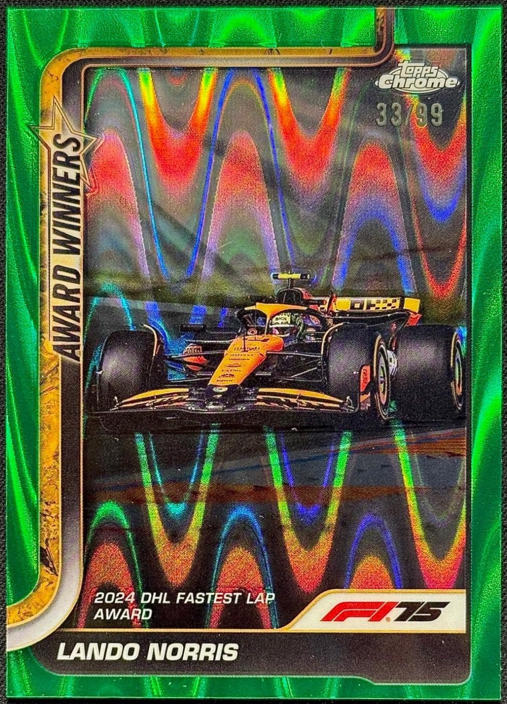 Lando Norris [Green RayWave Refractor] #147