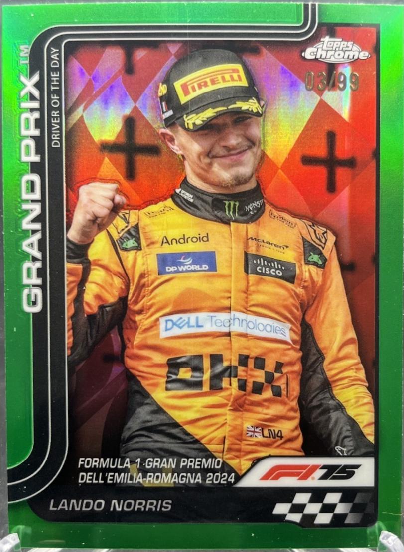 Lando Norris [Green Refractor] #128