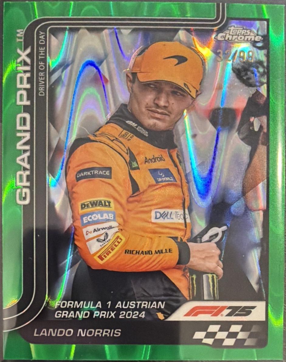 Lando Norris [Green Refractor] #132