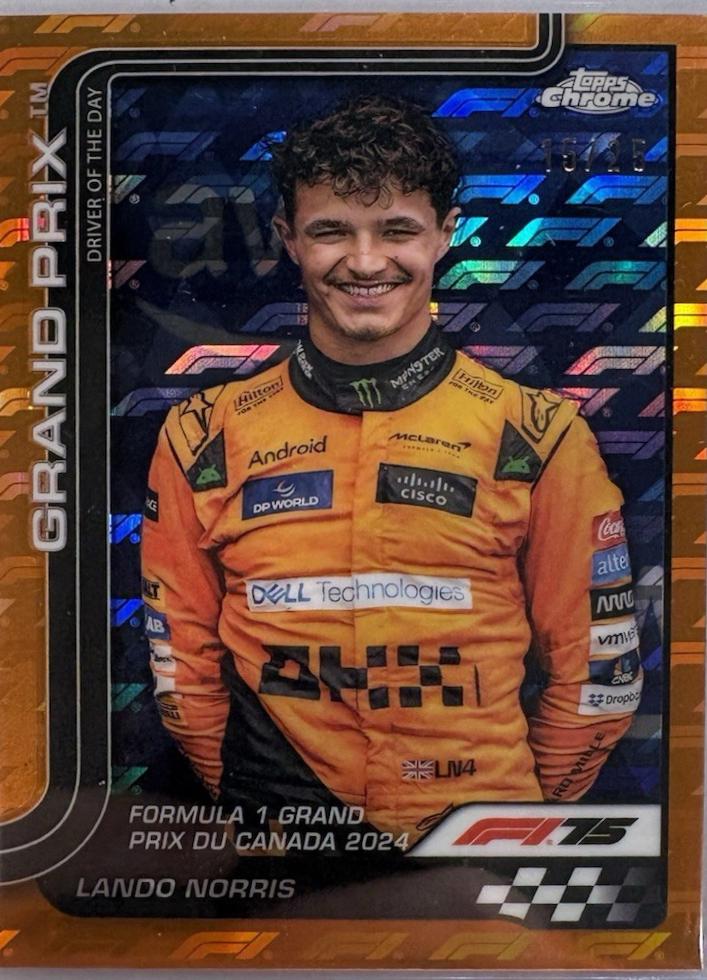 Lando Norris [Orange Refractor] #130