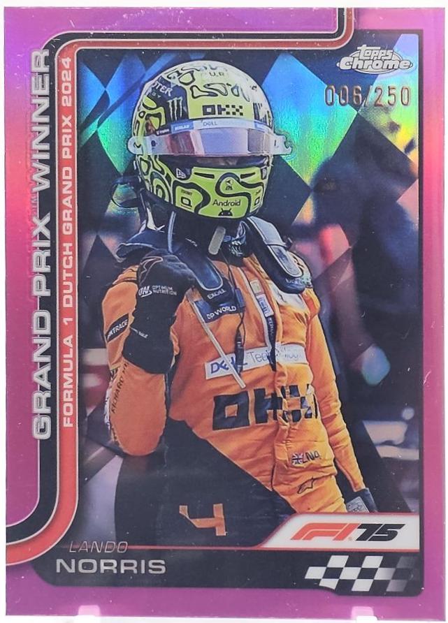 Lando Norris [Pink Refractor] #107