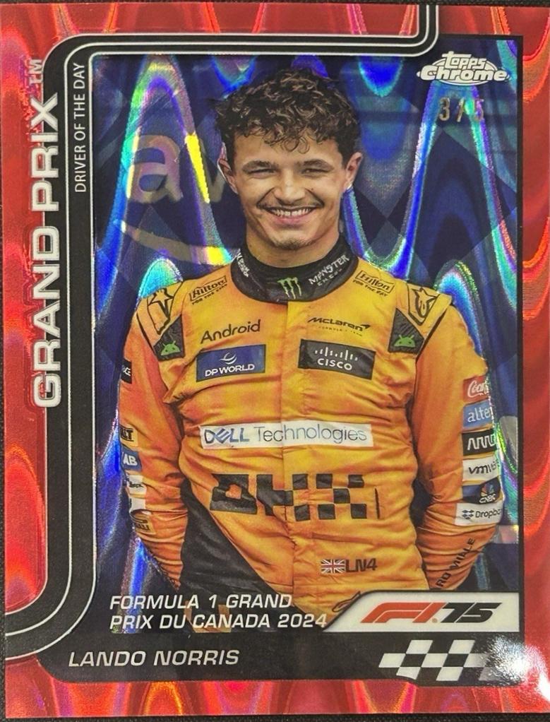 Lando Norris [Red RayWave Refractor] #130