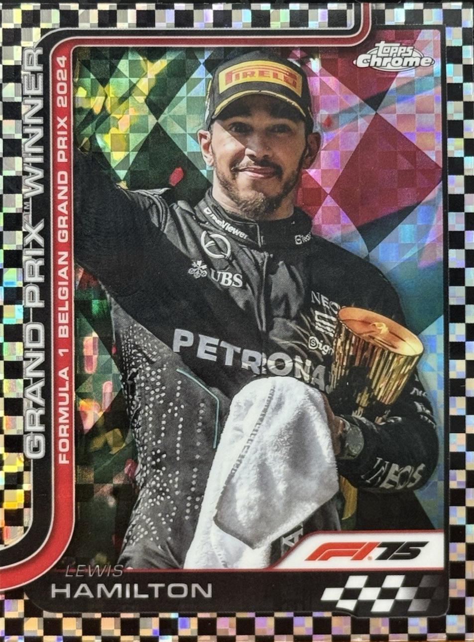 Lewis Hamilton [Black Checker Flag Refractor] #106
